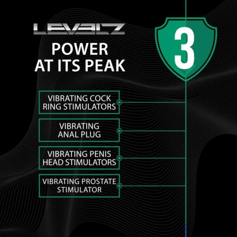 Stymulator prostaty Levelz podgrzewany wibrujący silikonowy czarny Levelz