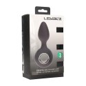 Vibrating Silicone Anal Plug with Loop - Black Levelz