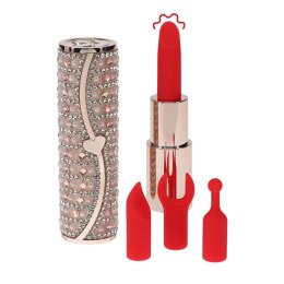 Wibrator mini szminkowy Loveline Tiffany różowy USB Loveline