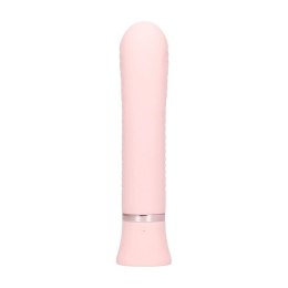 Wibrator punktu G żebrowany silikonowy Loveline Divine różowy 16 cm Loveline