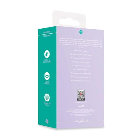 Wibrator z silikonową pętlą Loveline lawendowy 12,6 cm Loveline