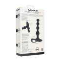 Wibrujący koralikowy korek analny silikonowy Levelz czarny 20 cm Levelz