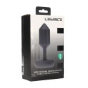 Wibrujący korek analny heksagonalny silikonowy Levelz L czarny 14 cm Levelz