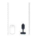 Wibrujący korek analny heksagonalny silikonowy Levelz L czarny 14 cm Levelz