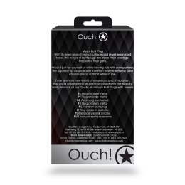 Duży aluminiowy korek analny z klejnotem Ouch! 8 cm Ouch!