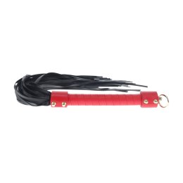 Flogger Milan Collection Ouch czarny czerwony Ouch!