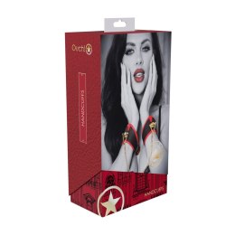 Kajdanki Milan Collection Ouch czarny czerwony Ouch!