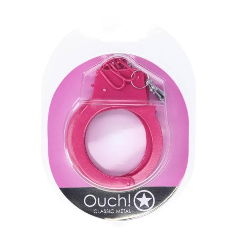 Kajdanki metalowe Ouch! różowe 24 cm Ouch!