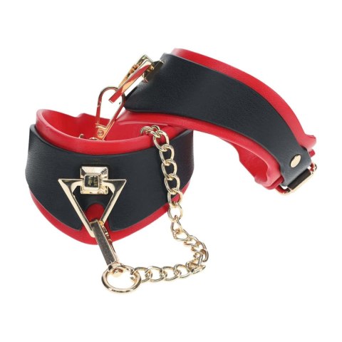 Kajdanki na nogi Milan Collection Ouch! czarno czerwone Ouch!