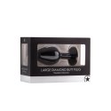 Korek analny Diamond Ouch! czarny duży 8 cm Ouch!