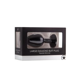 Korek analny Diamond Ouch! czarny duży 8 cm Ouch!
