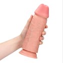 Dildo RealRock ekstra grube proste 23 cm cieliste bez jąder RealRock