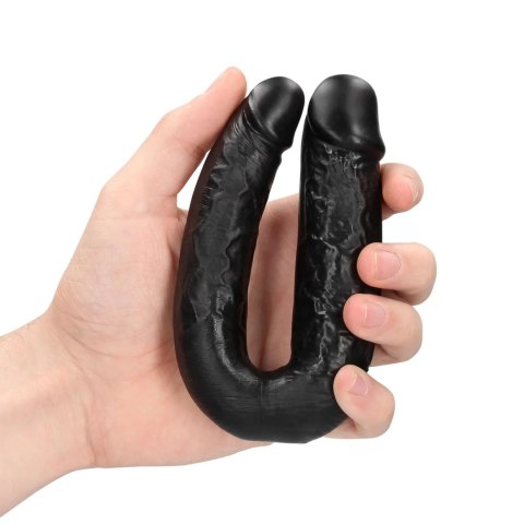 Dildo podwójne w kształcie U RealRock 12,7 cm czarny RealRock