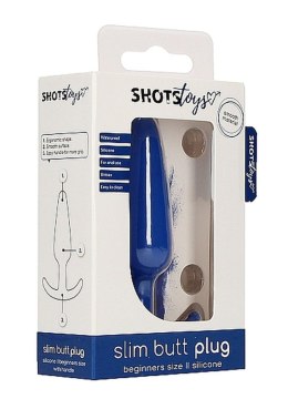 Korek analny silikonowy ShotsToys niebieski ShotsToys