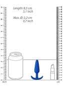 Korek analny silikonowy ShotsToys niebieski ShotsToys