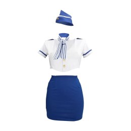 Kostium stewardessy S Line niebiesko biały S/M S-Line