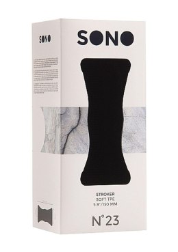 Masturbator Sono No.23 TPE czarny 15 cm Sono