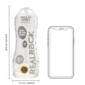 Masturbator teksturowany Easy Rider RealRock transparentny 21 cm RealRock