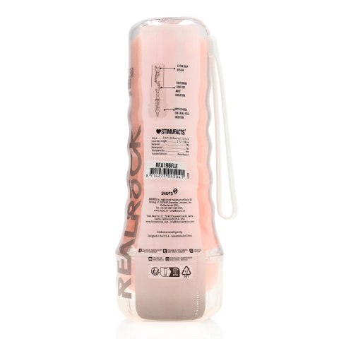 Masturbator waginalny RealRock Easy Rider cielisty TPE 21,5 cm RealRock