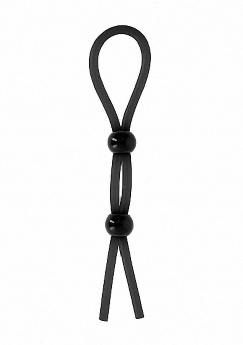 Pierścień erekcyjny ShotsToys Double Ring Booster silikonowy czarny ShotsToys