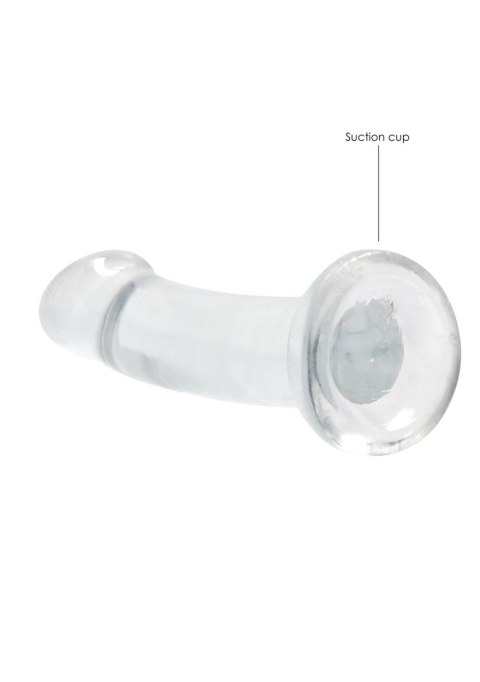 Przezroczyste dildo nieralistyczne z przyssawką RealRock 17 cm RealRock