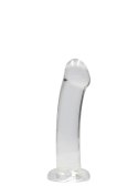 Przezroczyste dildo nieralistyczne z przyssawką RealRock 17 cm RealRock