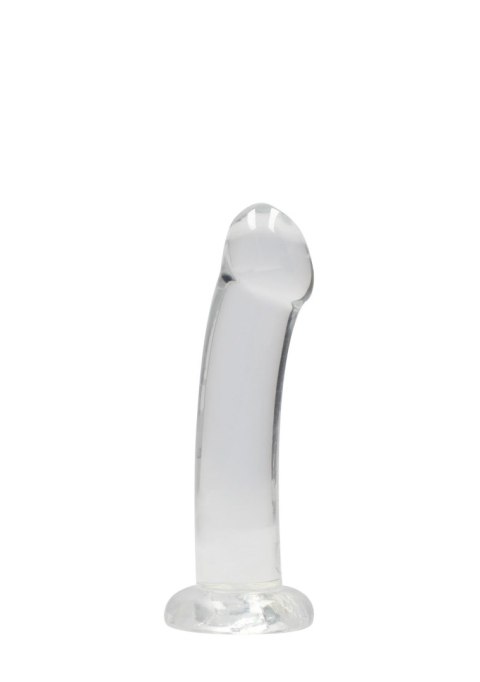 Przezroczyste dildo nieralistyczne z przyssawką RealRock 17 cm RealRock