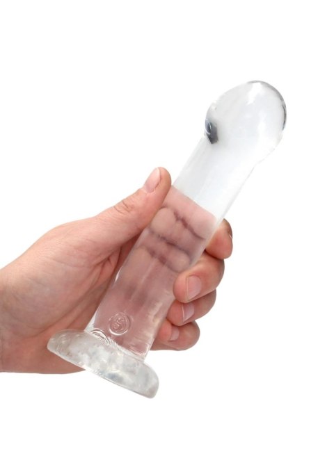 Przezroczyste dildo nieralistyczne z przyssawką RealRock 17 cm RealRock