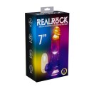 Wibrator realistyczny RealRock LED przezroczysty 19.5 cm RealRock
