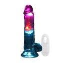 Wibrator realistyczny RealRock LED przezroczysty 19.5 cm RealRock
