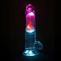Wibrator realistyczny RealRock LED przezroczysty 19.5 cm RealRock