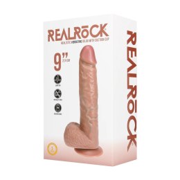 Wibrator realistyczny RealRock z moszną cielisty 25 cm RealRock