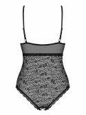 Body koronkowe Obsessive z różyczkami L/XL Obsessive