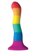 Dildo silikonowy Pride Edition Wave wielokolorowy 19 cm NS Novelties