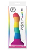 Dildo silikonowy Pride Edition Wave wielokolorowy 19 cm NS Novelties