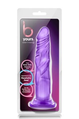 Dildo żelowe Blush B YOURS SWEET N HARD 5 fioletowe z przyssawką Blush