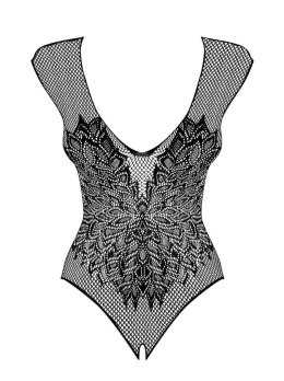 Erotyczne body siateczkowe czarne ze skrzydłami Obsessive S/M/L Obsessive