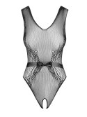 Seksowne body Obsessive z błyszczącą kokardką S/M/L Obsessive