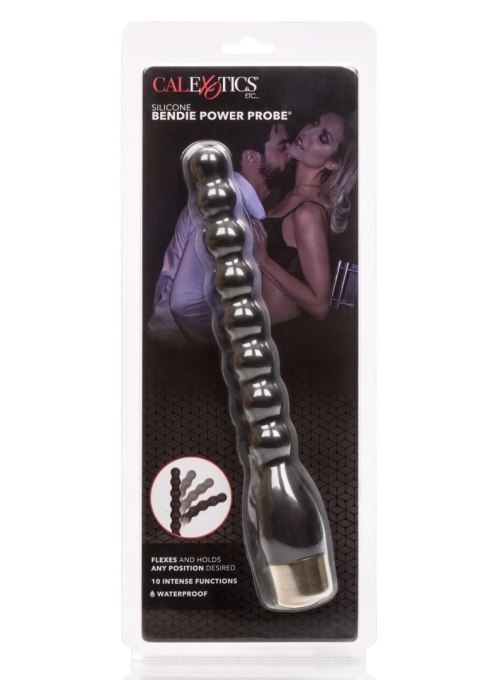 Silikonowy wibrujący korek analny Calexotics czarny 24 cm CalExotics