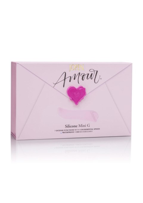 Wibrator mini JOPEN Amour G silikonowy różowy 12 cm Jopen