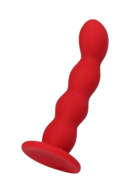 Dildo analne małe faliste czerwone Favorite ToDo z przyssawką ToDo by TOYFA