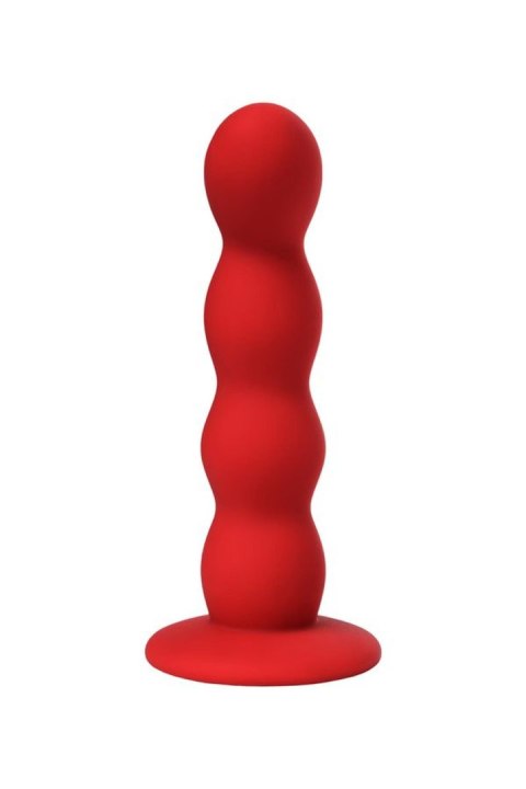 Dildo analne małe faliste czerwone Favorite ToDo z przyssawką ToDo by TOYFA