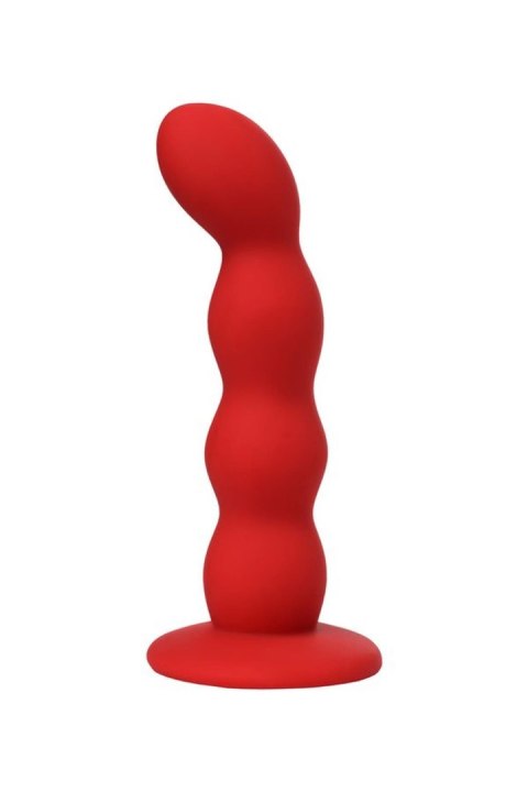 Dildo analne małe faliste czerwone Favorite ToDo z przyssawką ToDo by TOYFA