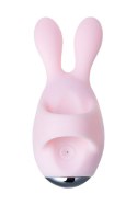 JOS VITA Wibrujące jajko na palec z nakładką, pudrowy róż, silikon 8,5 cm JOS