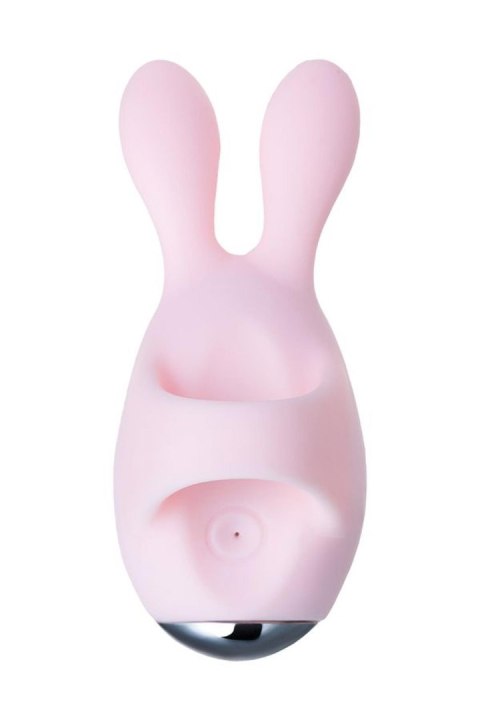 JOS VITA Wibrujące jajko na palec z nakładką, pudrowy róż, silikon 8,5 cm JOS