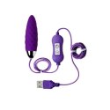 Jajko wibrujące Cony A Toys silikonowe fioletowe z pilotem 7,6 cm A-Toys