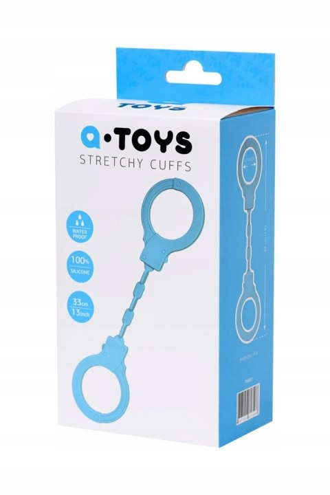 Kajdanki elastyczne silikonowe A Toys niebieskie 33 cm A-Toys