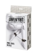 Kajdanki na kostki Anonymo ze skóry PU z nadrukiem 27 cm Anonymo by TOYFA