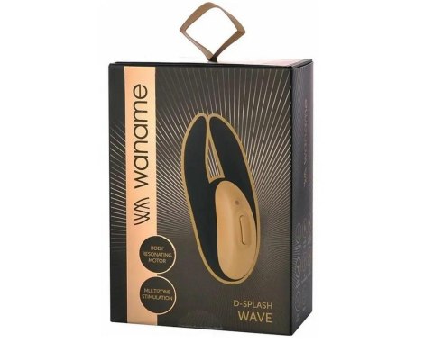 Masażer WANAME Wave złoto czarny silikon USB 9 cm WANAME D-SPLASH