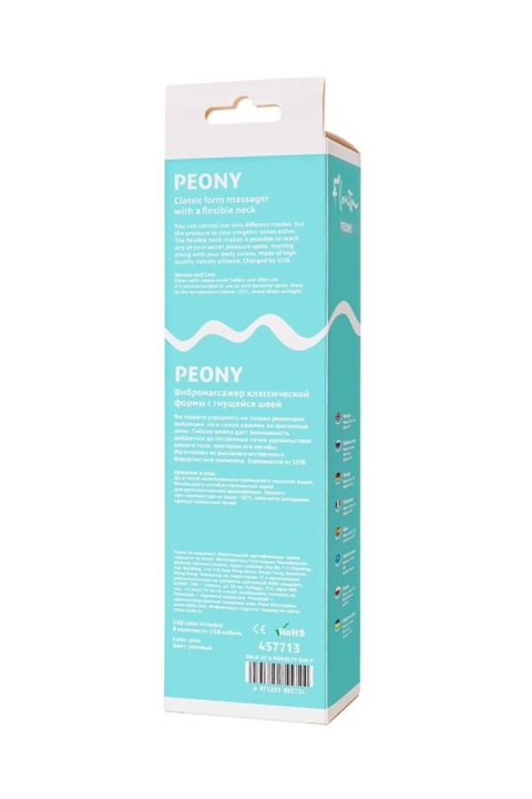 Masażer wibrujący Flovetta Peony silikonowy różowy USB 20.5 cm Flovetta